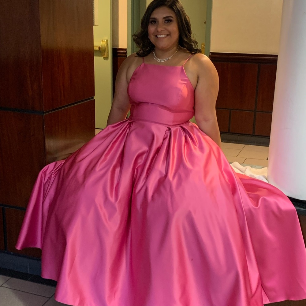 Hot Pink gown- with pockets!